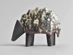 Ceramic Sculpture Armadillo, Sculpture, Raku, Figurine, Pets, Animal, Birthday Present, Art, Clay, Ceramics, Handmade, Nature - thumbnail 1