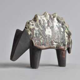 Ceramic Sculpture Armadillo, Sculpture, Raku, Figurine, Pets, Animal, Birthday Present, Art, Clay, Ceramics, Handmade, Nature - thumbnail 2