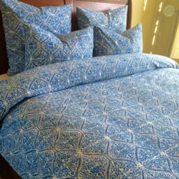King Duvet Set/ Blue Duvet/ Bed Cover/Cotton King/ Indian Bedding/ Comforter Cover/ - thumbnail 4