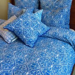 King Duvet Set/ Blue Duvet/ Bed Cover/Cotton King/ Indian Bedding/ Comforter Cover/ - thumbnail 2