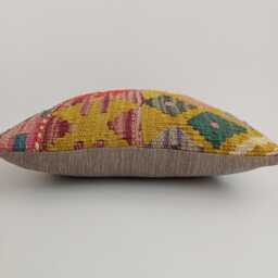 Afghan Handmade Cushion Cover, Rug Cushion, Pillow, Decorative Throw Kilim 12''x12''/30x30 cm - thumbnail 3