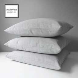 Granite Grey Sunbrella?? Outdoor Pillow Cover, Decorative Light Cushions For Pool Lounger, Garden Seating & Patio Chairs, Mazizmuse - thumbnail 4