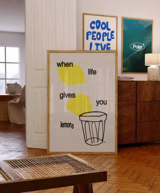When Life Gives You Lemons Print, Aesthetic Wall Art - image 1