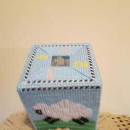 Counting Sheep Tissue Box Cover Boutique Item 229 - thumbnail 2