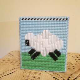 Counting Sheep Tissue Box Cover Boutique Item 229 - thumbnail 3