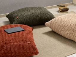 Copper Sofa Chair, Floor Couch Khaki, Fireside Accent Minimalist Own Yarn Production 37 Colors Filled Ready For Use