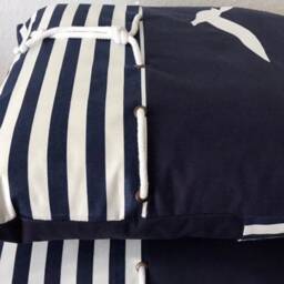 Country Style Cushion Cover Pillow Cover Seagulls Blue 50x50cm - thumbnail 2