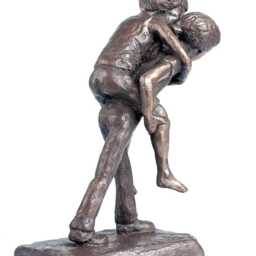 Reconciliation Piggyback, Bronze Sculpture - thumbnail 3