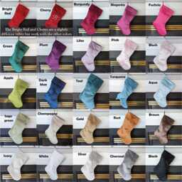 Camel Tan Gold Velvet Christmas Stocking, Made To Order - thumbnail 4
