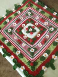Crochet 3D Strawberry Blanket...irish Crochet Baby Blanket