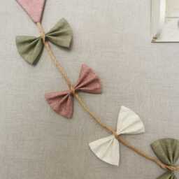Personalised Kite Wall Hanging in Blush Pink, Sage Green & Cream, Nursery Decor For Girls Bedroom - thumbnail 4