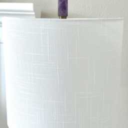 Lamp Finial Amethyst Crystal Purple Finials For Lamps Luxury Lighting Accents - thumbnail 4