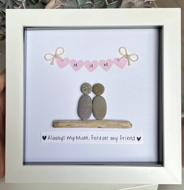 Pebble Mum Portrait - Custom Family Gift For Mother - image 1