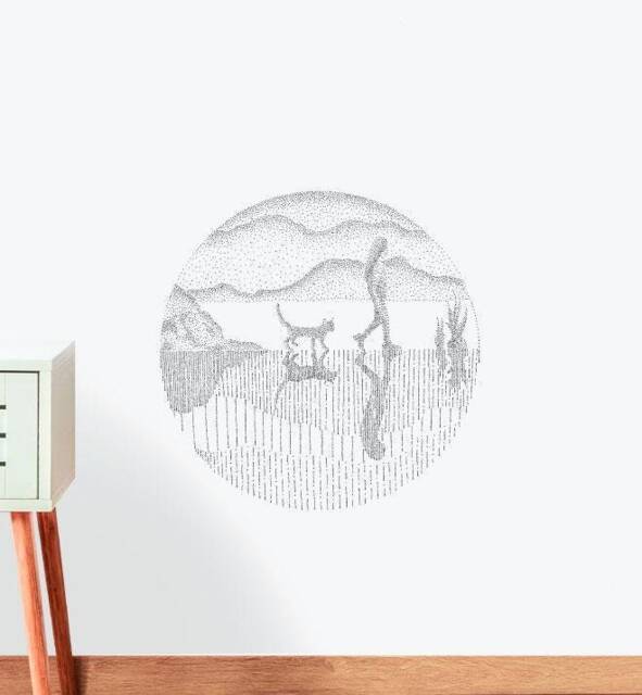 Take Me To The Mountains Wall Sticker Decal - Illustration Stickers, Animals Decals, Home Decor, Illustrations