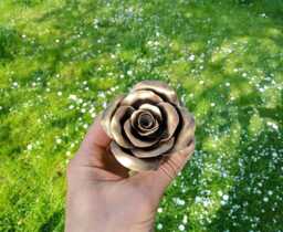 Anniversary Gift Steel, Steel Anniversary, 6Th Wedding Anniversary , Metal Rose, Forged Wrought Iron Gift, For Her