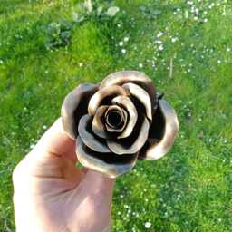 Anniversary Gift Steel, Steel Anniversary, 6Th Wedding Anniversary , Metal Rose, Forged Wrought Iron Gift, For Her - thumbnail 3