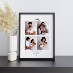 1st Father's Day Gift Personalised Photo Frame For Daddy's First Fathers Day, Custom New Daddy Birthday Picture Print From Daughter - thumbnail 2