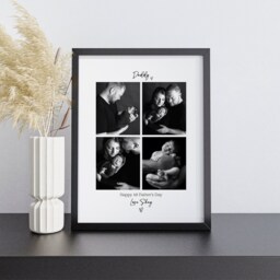 1st Father's Day Gift Personalised Photo Frame For Daddy's First Fathers Day, Custom New Daddy Birthday Picture Print From Daughter - thumbnail 3