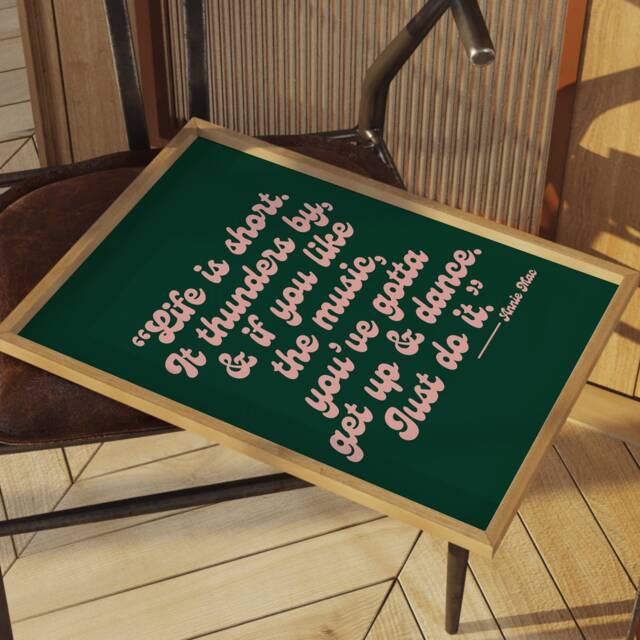 Annie Mac Quote - Raving Music Poster Wall Art A5 A4 A3 House Bold Typographic Decor - image 1