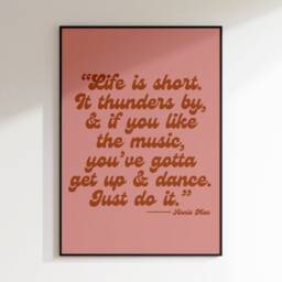 Annie Mac Quote - Raving Music Poster Wall Art A5 A4 A3 House Bold Typographic Decor - thumbnail 2