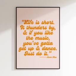 Annie Mac Quote - Raving Music Poster Wall Art A5 A4 A3 House Bold Typographic Decor - thumbnail 3