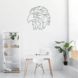 Geometric Bald Eagle Bird Wall Art, Minimalist, Modern, Abstract, Decal, Mural, Transfer, Boho 5 Sizes, 36 Colous - thumbnail 4