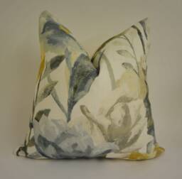 Harlequin - Verdaccio Mustard/Maize Seal Joyous Floral Cushion Cover Handmade Throw Pillow Designer Home Decor - thumbnail 1