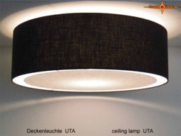 Black Ceiling Lamp Uta ??70 cm With Diffuser - thumbnail 1