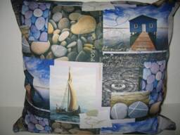 Jeans Decorative Pillow Day By The Sea Dirt Repellent - thumbnail 1