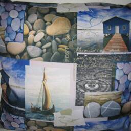 Jeans Decorative Pillow Day By The Sea Dirt Repellent - thumbnail 3
