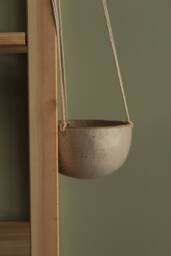 Handmade Ceramic Planter, Hanging Indoor Suspended Plant Holder, Plant Pot, Housewarming Gift, Flower Pot - thumbnail 1