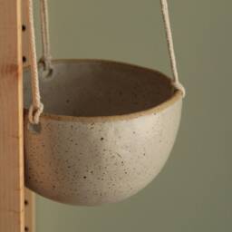 Handmade Ceramic Planter, Hanging Indoor Suspended Plant Holder, Plant Pot, Housewarming Gift, Flower Pot - thumbnail 3