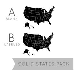United States Map Wall Decal - Outline Vinyl Art For Classrooms - thumbnail 3