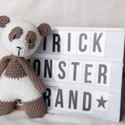 Crocheted Music Box Panda - thumbnail 2