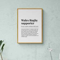 Wales Rugby Supporter Funny Definition Sport Gift Wall Art Print - thumbnail 3