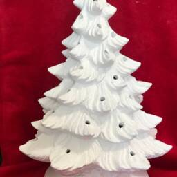 Diy Ceramic Christmas Tree Ready To Paint Handmade Xmas Decor - 16X11 - thumbnail 2