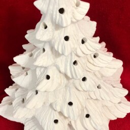 Diy Ceramic Christmas Tree Ready To Paint Handmade Xmas Decor - 16X11 - thumbnail 3