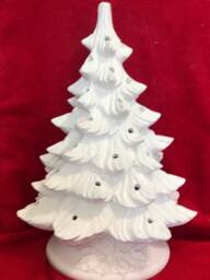 Diy Ceramic Christmas Tree Ready To Paint Handmade Xmas Decor - 16X11