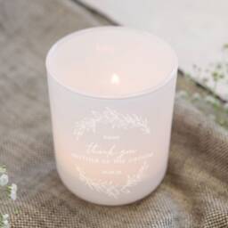 Mother Of The Groom Keepsake Gift Personalised Tea Light Holder With Candles - Gifts - thumbnail 1
