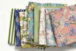 Birds Damask Fitted Crib Sheet Butterfly Sanderson Cotton Baby Bedding - thumbnail 2