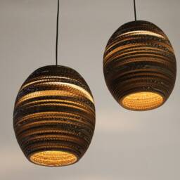 Beehive Recycled Cardboard Pendant Lampshade - thumbnail 2