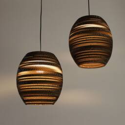 Beehive Recycled Cardboard Pendant Lampshade - thumbnail 3