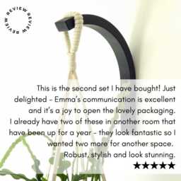 Wooden Plant Hanger Minimalist Indoor Wall Hook For Houseplants, Lover Gift - thumbnail 3