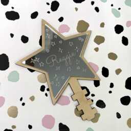 Personalised Christmas Tree Topper - Decoration Mirrored Acrylic Choose From Silver Or Gold Star - thumbnail 3