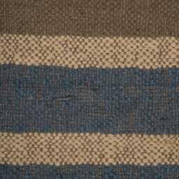 Handwoven Wool Kilim Rug, Blue Taupe Canyon Stripe, Flatweave Area Rug - thumbnail 4