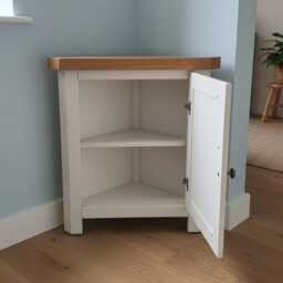 Painted Corner Cabinet Small Unit, Assembled - thumbnail 2