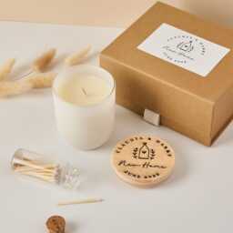Personalised Engraved Lid Candle Gift - House Warming New Home Set - thumbnail 3