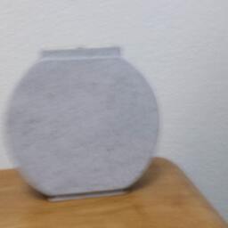 Iris Flower Vase Gray Stone Glaze, Floral Decal(#282C - thumbnail 2