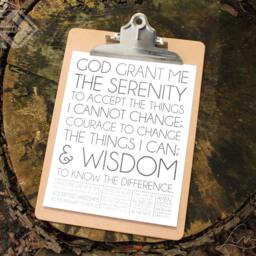 Serenity Prayer By Reinhold Neibuhr - Inspiration Poster Print 8x10, 11x14, 16x20, 20x24, 24x30, 24x36 - thumbnail 2
