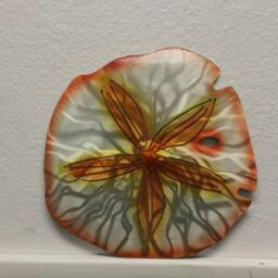Sand Dollar Wall Art, Metal Dollar, Ocean Decor, Beach House, Outdoor Patio Lover Gift - thumbnail 2